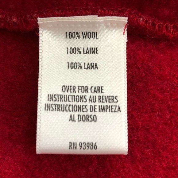 Casual Corner Wool Red Double Breasted Jacket - Picture 7 of 11